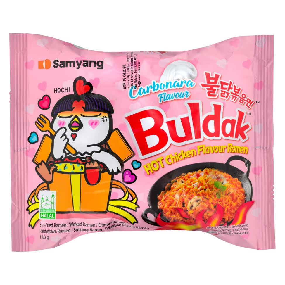 Samyang Buldak Hot Chicken Flavour Ramen (Carbonara) 130g