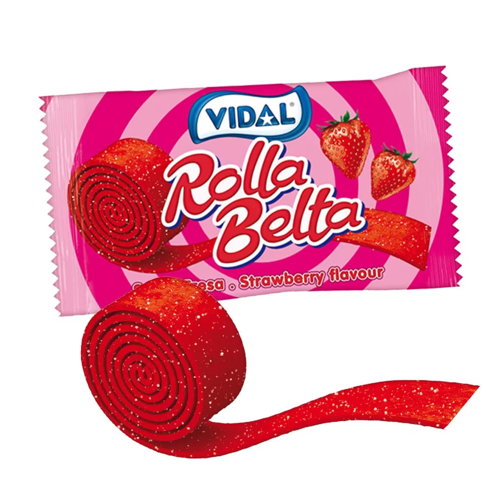 Vidal Strawberry Rolla Belta 20g